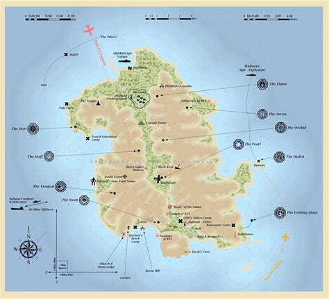 Not LOST anymore: A map of The Island | Too drunk to taste this Chicken