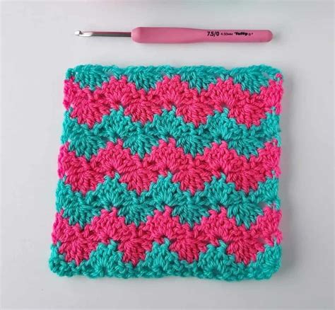 How to Crochet Interlocking Shell Stitch - Annie Design Crochet | Crochet stitches tutorial ...
