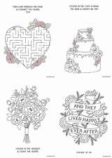 Free Printable Personalized Wedding Coloring Book  Printable sketch template