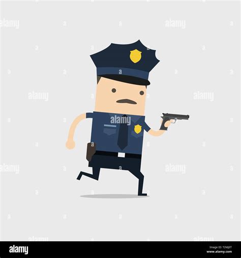 Patrolman staff Stock Vector Images - Alamy