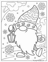 Printable Interactive Winter Coloring Pages sketch template