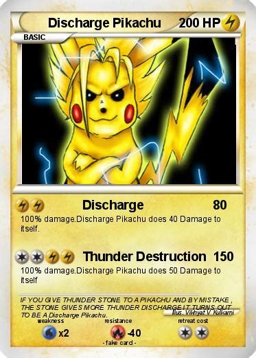 Pokémon Discharge Pikachu - Discharge - My Pokemon Card