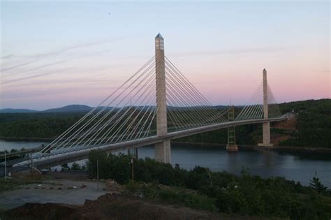 Penobscot Narrows Bridge and Observatory Stock Photos Bucksport Maine ...