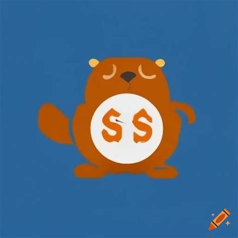 Budgetbeaver logo in orange colors on Craiyon