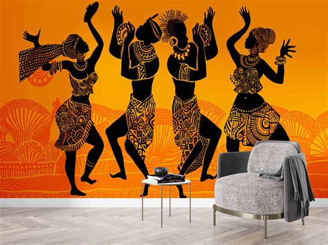 Custom Wallpaper, Wallpaper Wall Art, Paper Wall Art Ethnic Pattern ...