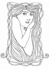 Art Nouveau Coloring Pages For Kids Free PDF Printables sketch template