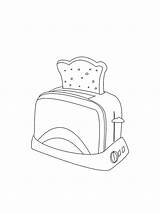 Toaster Coloring Pages sketch template