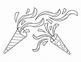 Confetti Coloring Pages sketch template