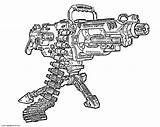 Machine Gun Coloring Pages sketch template