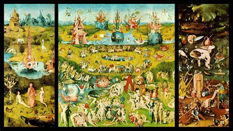 The Garden of Earthly Delights, Hieronymus Bosch, Oil on Oak, 1490-1510 ...