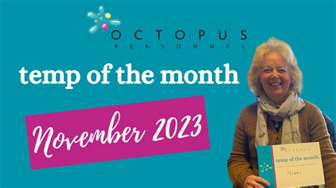Temp of the Month - November 2023 - Octopus Personnel