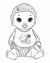 Coloring Pages Baby Dolls sketch template
