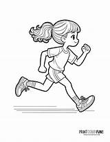 18 running Clipart & coloring pages Discover The Joy Of Jogging  sketch template