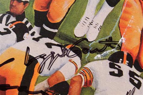 Steelers Hall of Famers & Stars 23x37 Lithograph Signed by (50) with ...