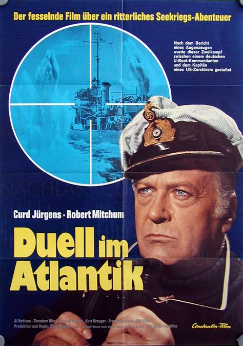 THE ENEMY BELOW (1957) dt. Plakat, 5 – Nachlass Curd Jürgens