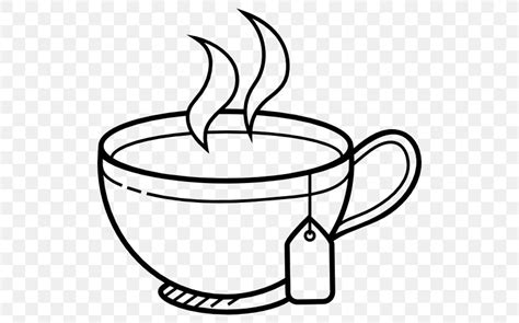 White Tea Coffee Teacup Clip Art, PNG, 512x512px, Tea, Artwork, Black And White, Coffee, Cup ...