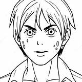 Eren Yeager Coloring Page 23773 19246 sketch template