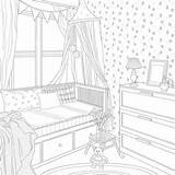 Kleurplaat Dachboden Attic Zolder Coloring Grenier Coloriage House  sketch template
