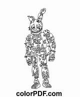 Withered Bonnie FNAF – Coloring Pages And Books In PDF sketch template