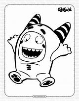 Oddbods Coloring Pages Drawing Kids Odd Pbs Squad Print Printable  sketch template