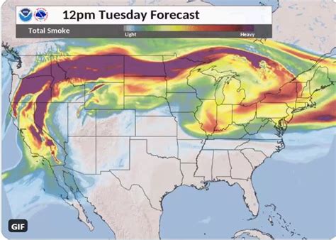 British Columbia continues to be clouded in smoke from U.S wildfire ...