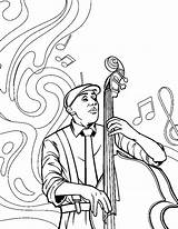 Jazz Coloring Pages  Free Printable PDF & Online sketch template