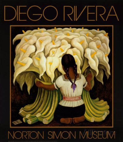 The Flower Seller, c.1942 Print by Diego Rivera at AllPosters.com | Diego rivera art, Diego ...