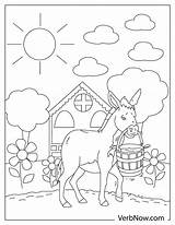Free DONKEY Coloring Pages For Download Printable PDF sketch template