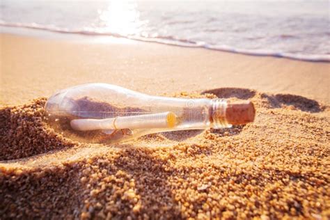 Help message bottle beach stock photo. Image of lost - 103856940