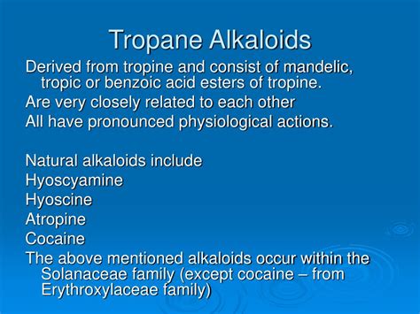 PPT - ALKALOIDS PowerPoint Presentation - ID:149540