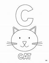 C Is For Coloring Pages  Coloring Nation sketch template