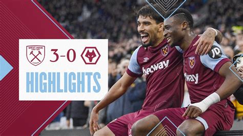 West Ham 3-0 Wolves | Kudus & Bowen Lead Hammers To Confident Win ...