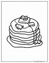 20 Pancake Coloring Pages Free PDF Printables sketch template