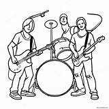 Rock Band Coloring Page 20062 15849 sketch template