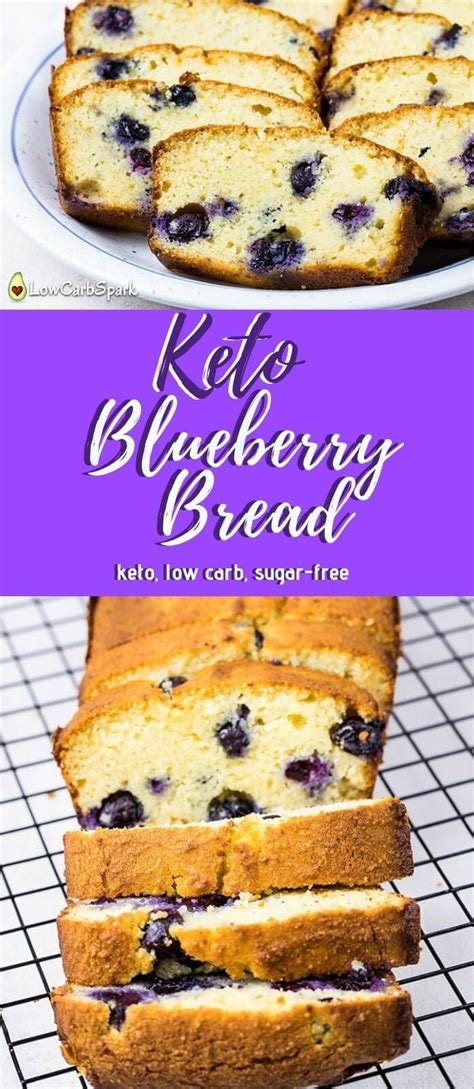 Easy Keto Blueberry Bread - Low-Carb Recipe | Recipe | Blueberry bread, Keto dessert recipes ...