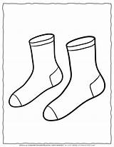 Sock Coloring Pages sketch template