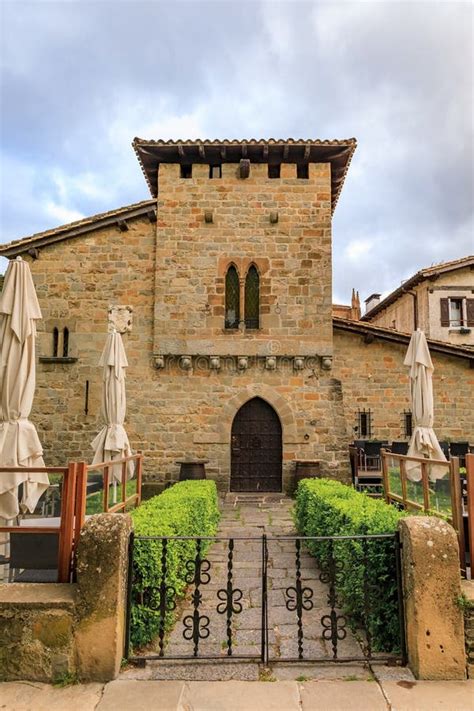 Old Stone Cafe in the Old Town of Pamplona, Spain Famous for Bull Running Stock Photo - Image of ...