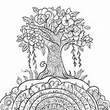 Positive Karma Tree Coloring Page 41553 33346 sketch template