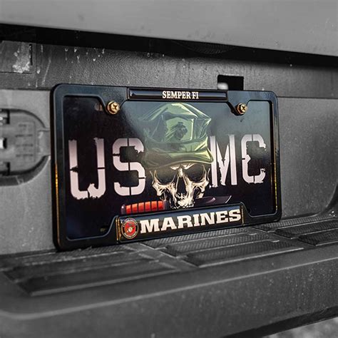 USMC License Plates, License Plate Frames - SGT GRIT