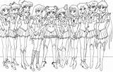 Sailor Moon Characters coloring Page  Download Print Or Color Online sketch template