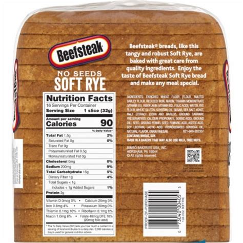 Beefsteak No Seeds Rye Bread, 18 oz - Kroger