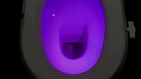 Luz Led Con Sensor De Movimiento Para Taza De Baño 8 Colores - YouTube