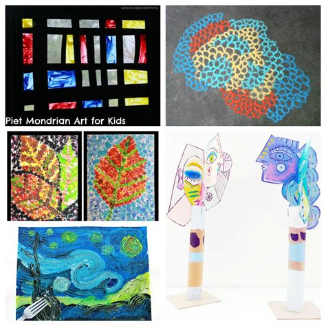 30 Artist Inspired Art Projects For Kids – The Pinterested Parent