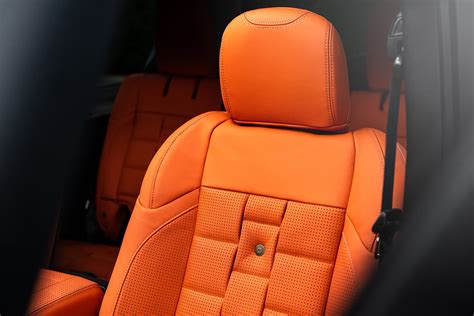 Jeep Wrangler JL 4 Door Orange Leather Interior | Chelsea Truck Co – Chelsea Truck Company