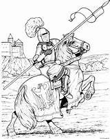 Knight Horse Coloring Pages Sketch Page sketch template