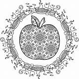 Free Printable Apple Adult Coloring Page Likes This  Home sketch template