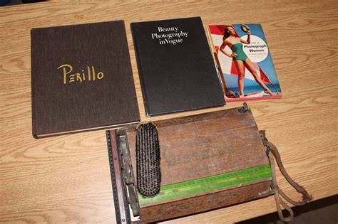 Vintage Bissell Carpet Sweeper & Photography Related Books (3)