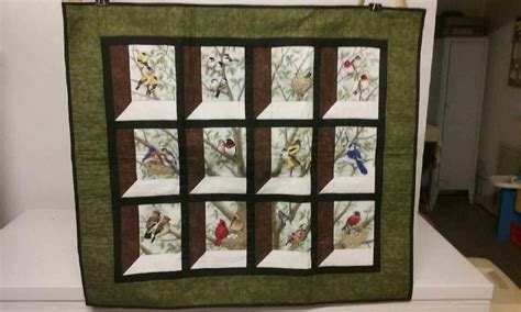 Window Framed Birds Quilt-2016 | Bird quilt, Quilts, Frame