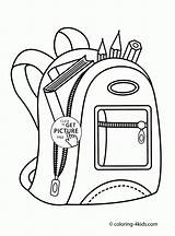 Free Printable Backpack Coloring Pages sketch template