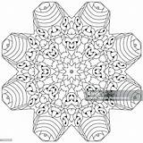 Hand Drawn Zentangle Circular Ornament For Coloring Page Stock  sketch template